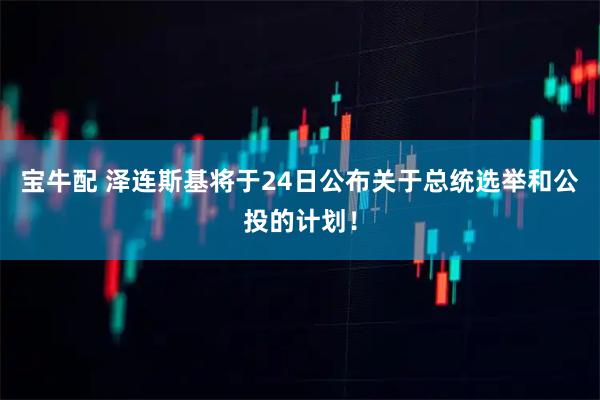 宝牛配 泽连斯基将于24日公布关于总统选举和公投的计划！
